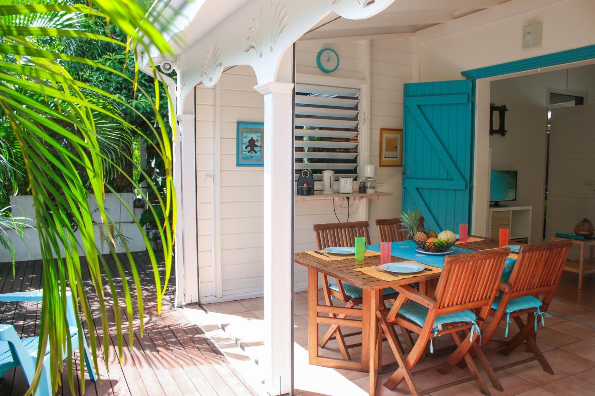 Bungalow La Papaye Bleue Residence Acces Piscine & Plage Saint-Francois  Eksteriør billede